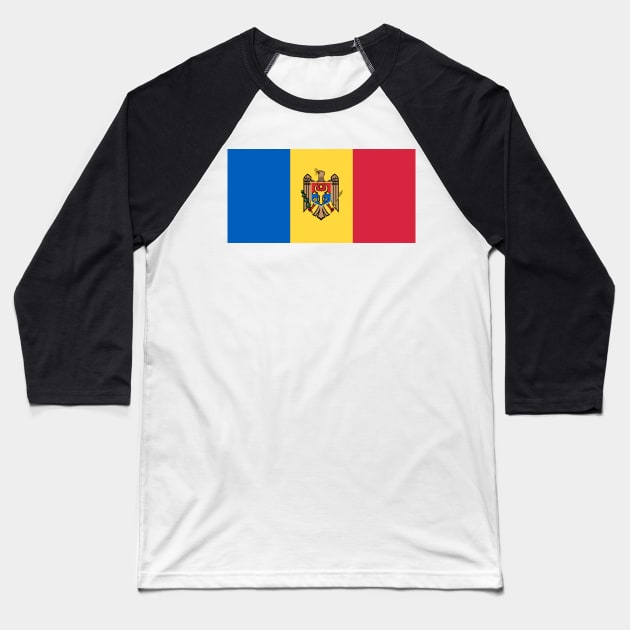 Moldova Baseball T-Shirt by Wickedcartoons